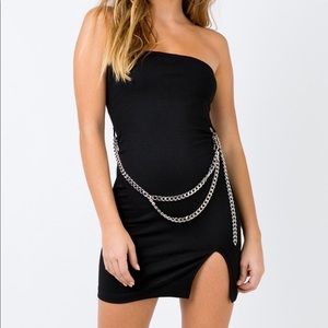 PRINCESS POLLY BLACK MOTEL KOENIG DRESS